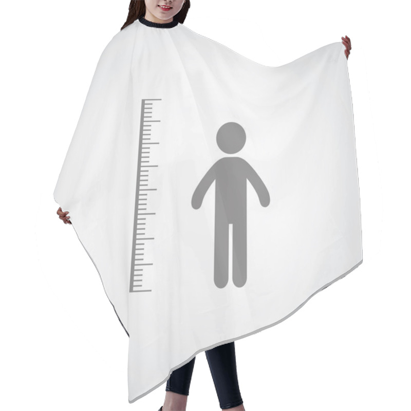 Personality  Height Measurement Hair Cutting Cape