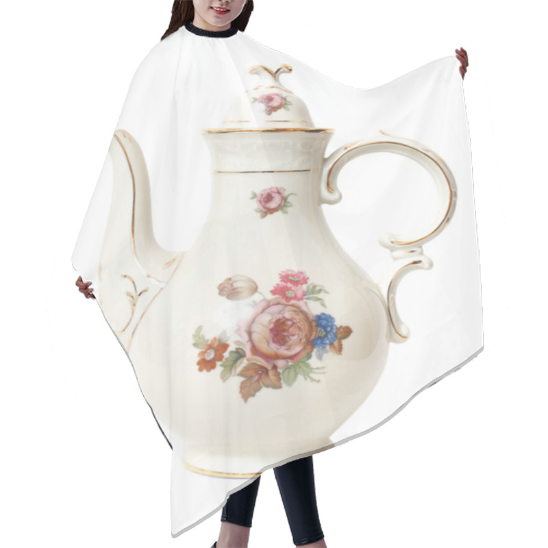 Personality  Decorative Tea Pot Hair Cutting Cape