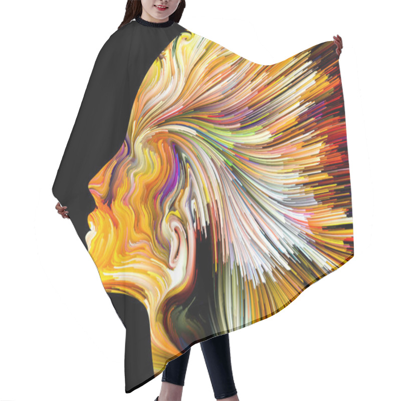 Personality  Mind Painting Background Hair Cutting Cape