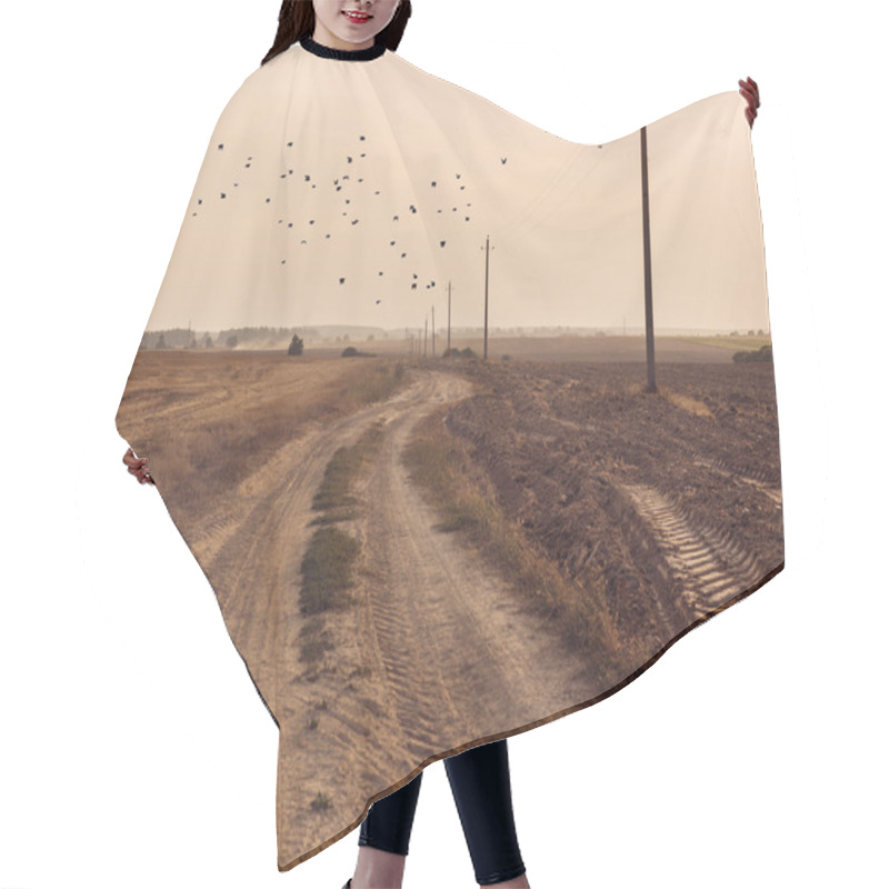 Personality  Rural Landscape Hair Cutting Cape