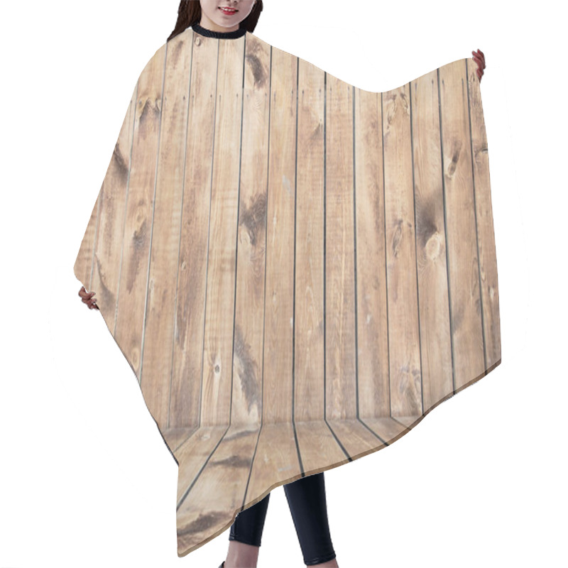 Personality  Old Wooden Background Hair Cutting Cape