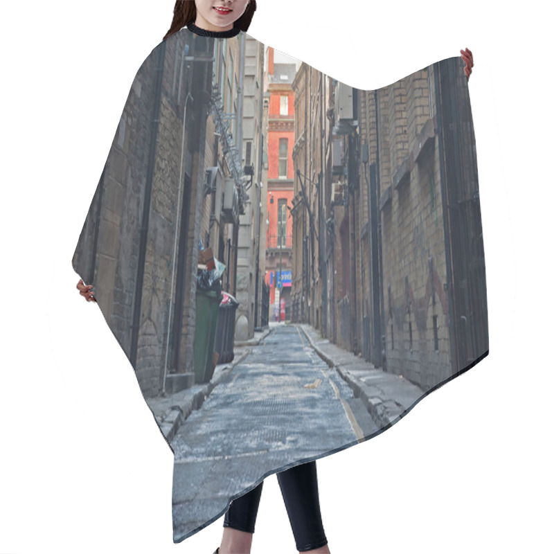 Personality  Looking Down An Empty Inner City Alleyway Hair Cutting Cape