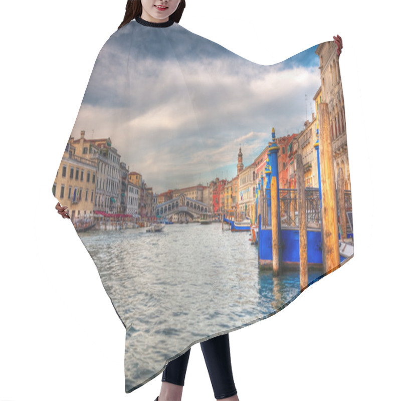 Personality  Venice Cityscape Hair Cutting Cape