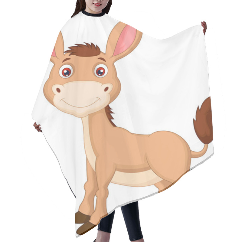 Personality  Cute Donkey Cartoon Hair Cutting Cape