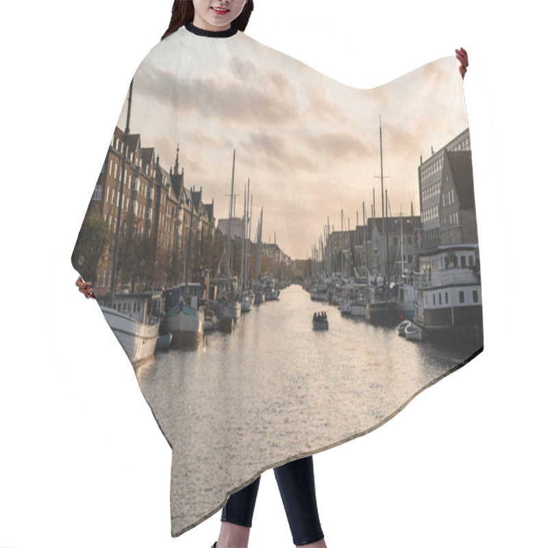 Personality  City Canal In Copenhagen Hair Cutting Cape