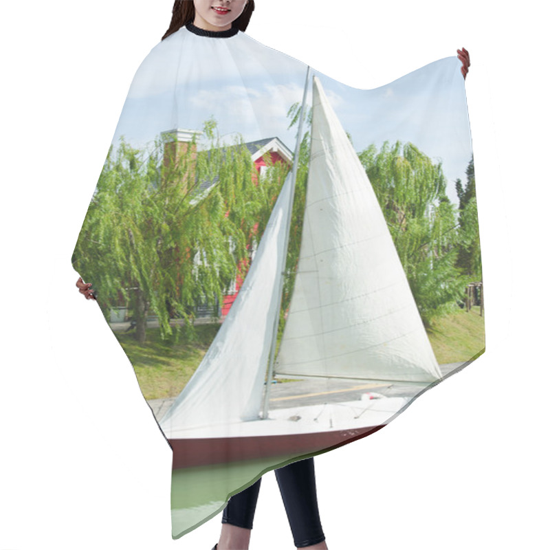 Personality  Sailboat Docking. Hair Cutting Cape