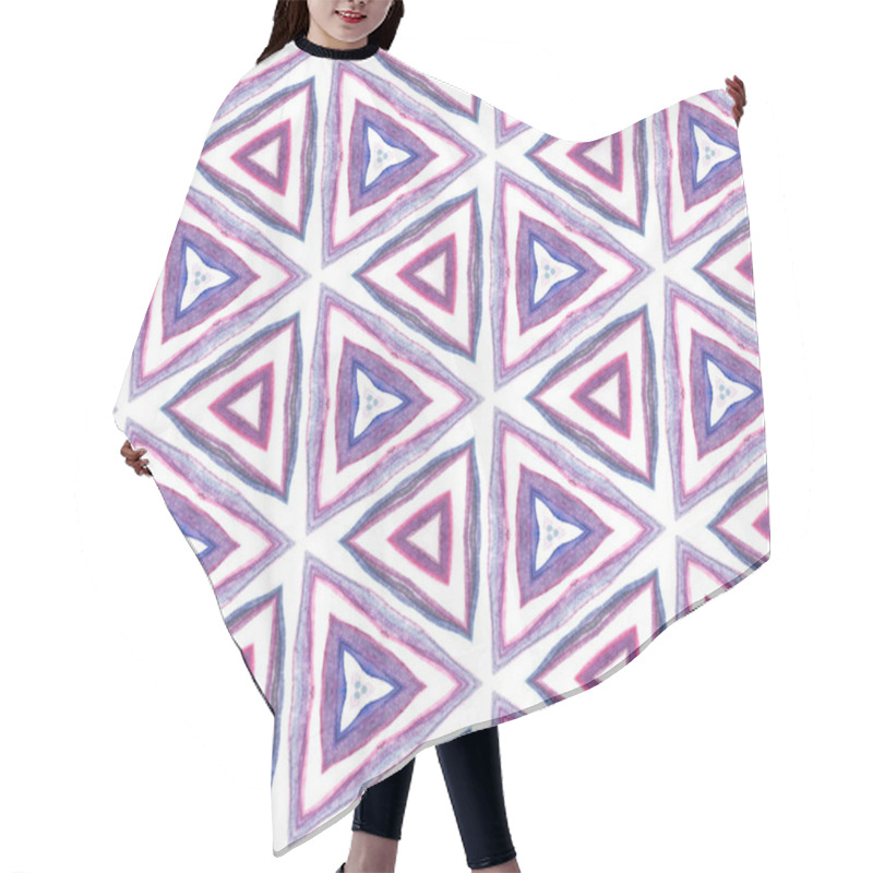 Personality  Geo Geometric, Endless Repeat Painting.  Hair Cutting Cape