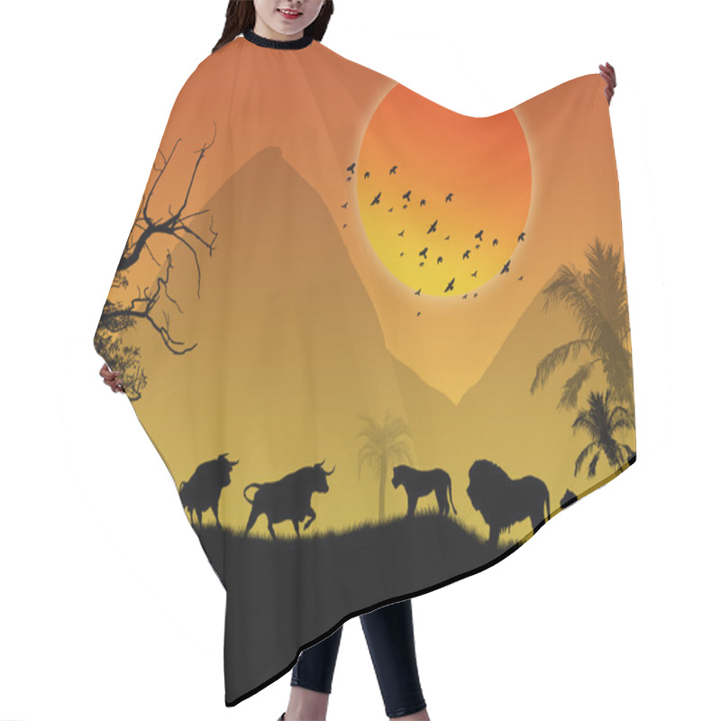 Personality  Wild Animals Hair Cutting Cape