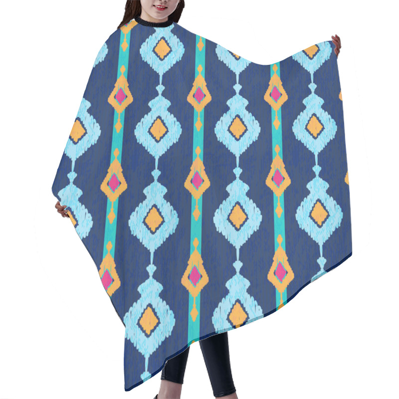 Personality  Ethnic Ikat Fabric Background Hair Cutting Cape