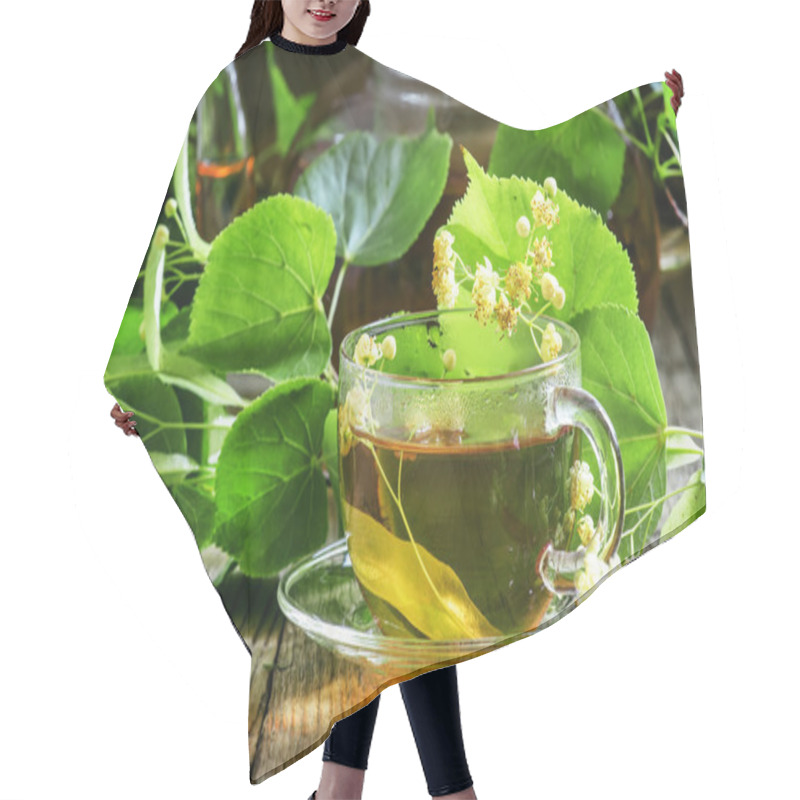 Personality   Linden Tea, Flowers And Linden Branches Hair Cutting Cape