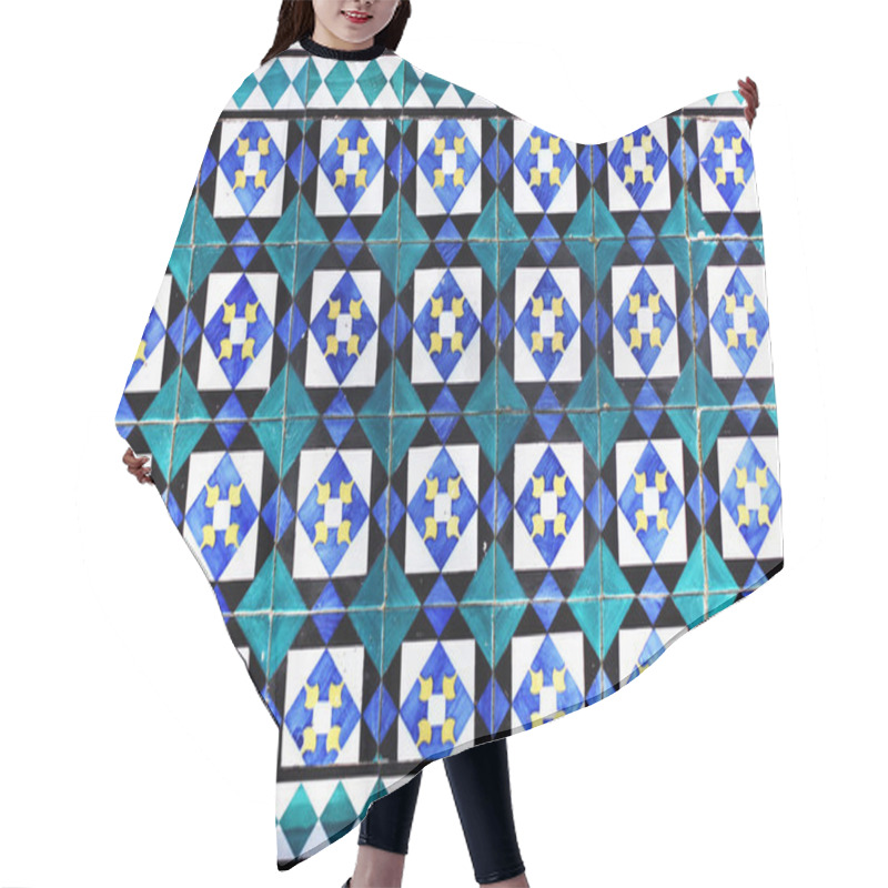 Personality  Ceramic Tile Pattern Hair Cutting Cape