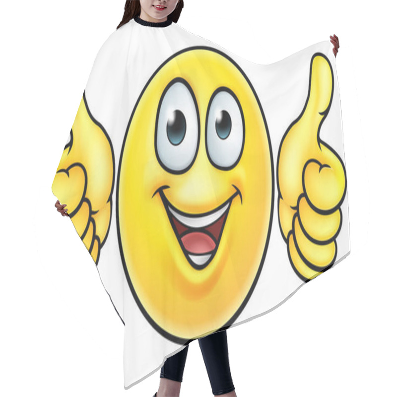 Personality  Emoji Thumbs Up Icon Hair Cutting Cape