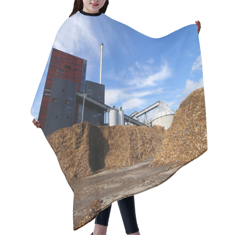 Personality  Bio Power Plant With Storage Of Wooden Fuel Hair Cutting Cape