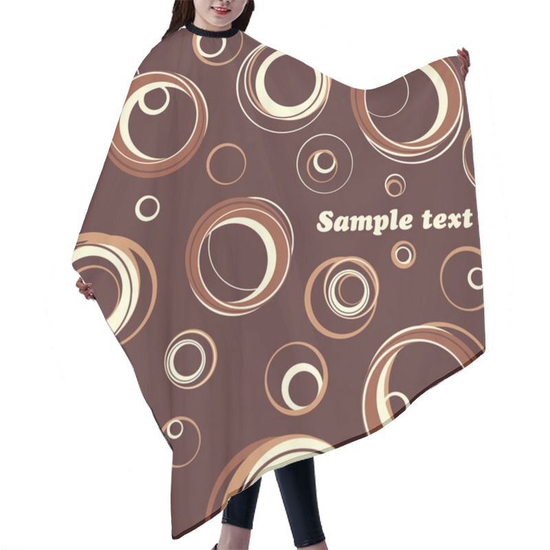 Personality  Chocolate Texture. Vector. Hair Cutting Cape