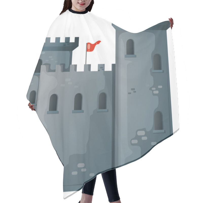 Personality  Castle Illustration Hair Cutting Cape