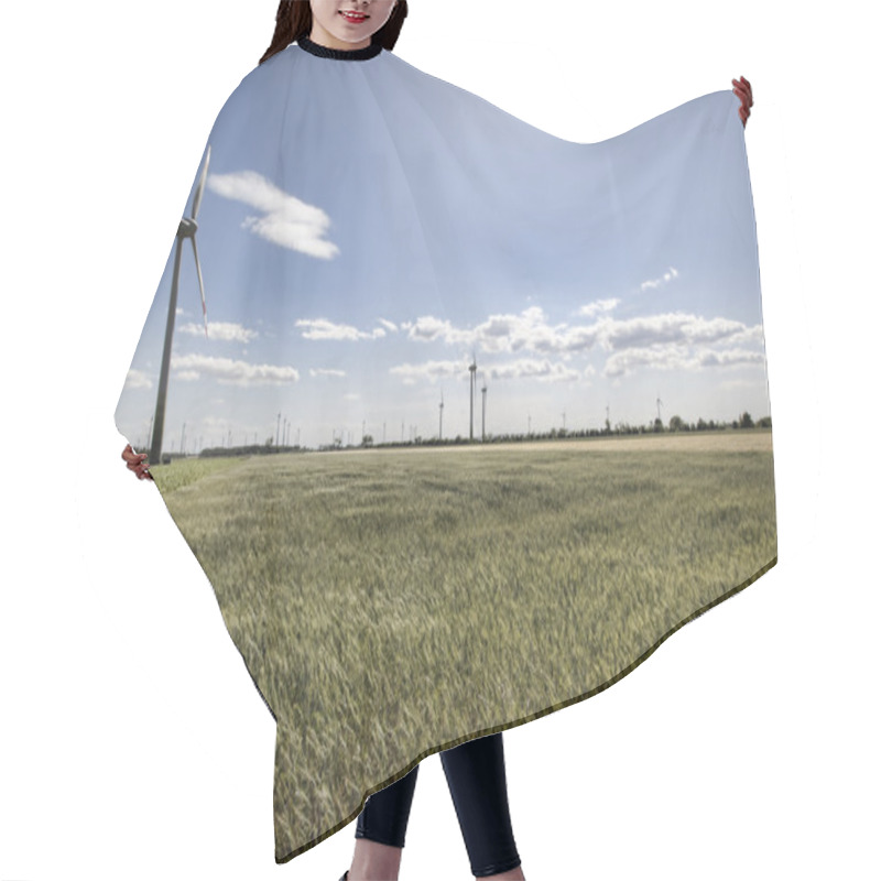 Personality  Wind Energy Mills Hair Cutting Cape