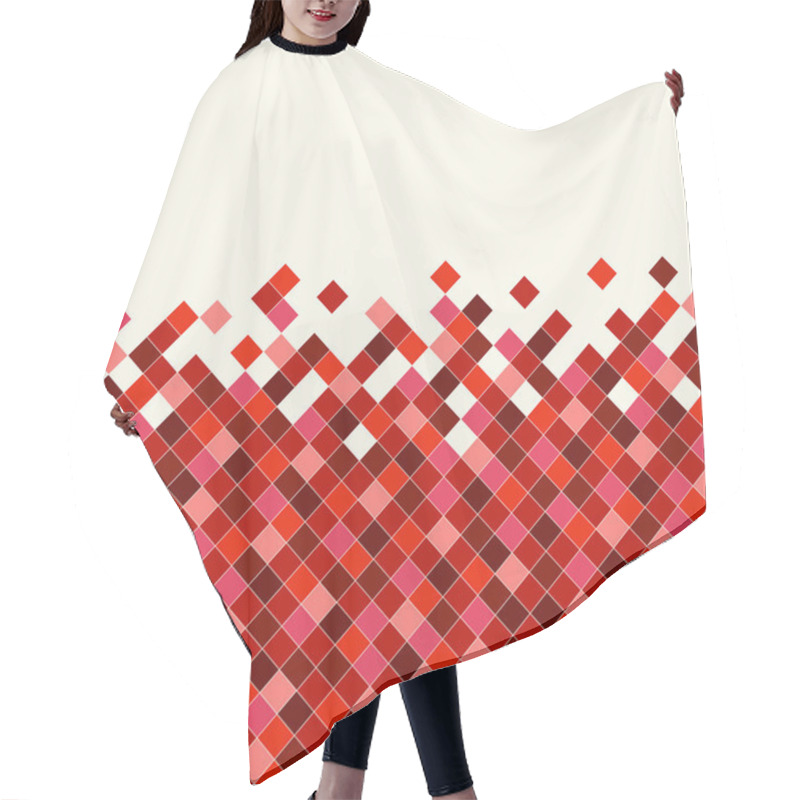 Personality  Abstract Rhombus Mosaic Background Hair Cutting Cape