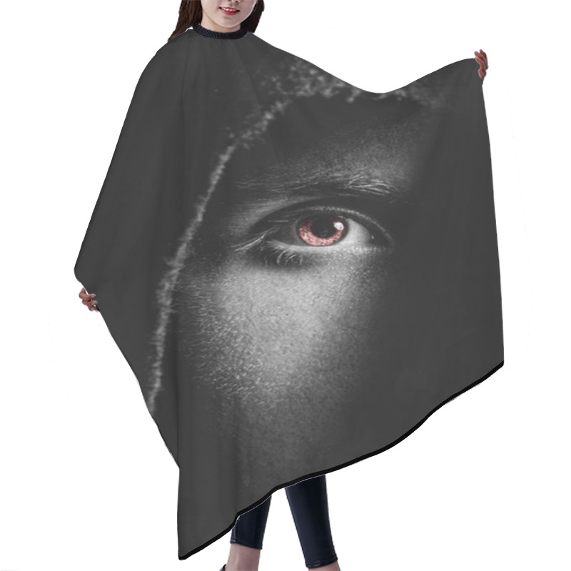 Personality  Eye Of Spooky Man Hair Cutting Cape