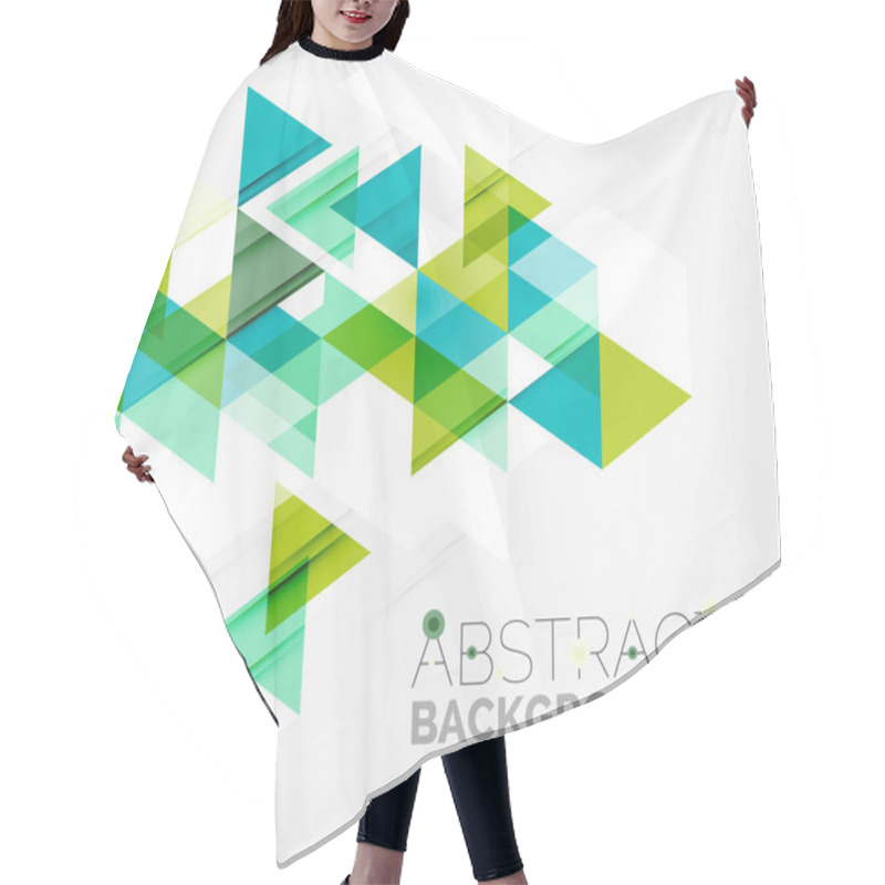 Personality  Abstract Geometric Background. Hair Cutting Cape