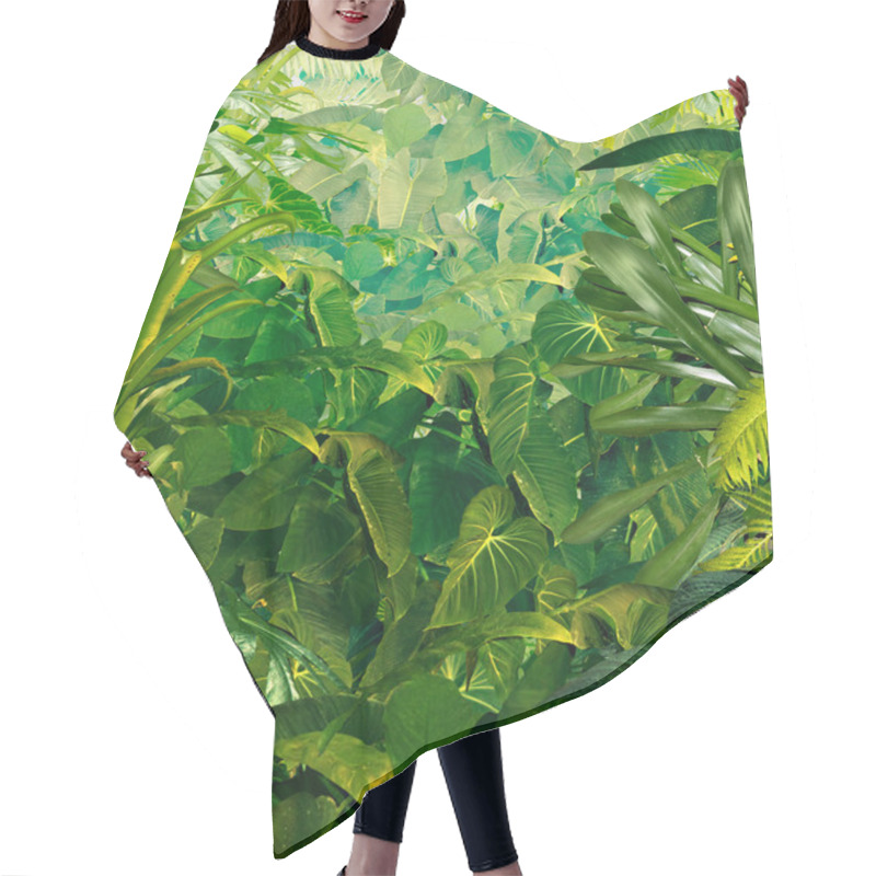 Personality  Tropical Jungle Background Hair Cutting Cape