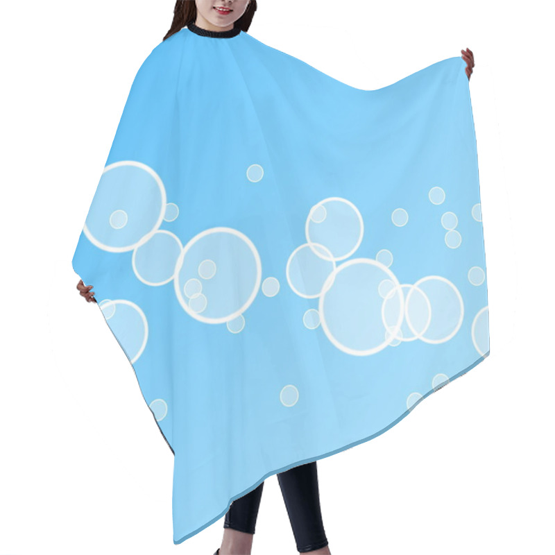 Personality  Abstract Water Bubble Illustration Hair Cutting Cape