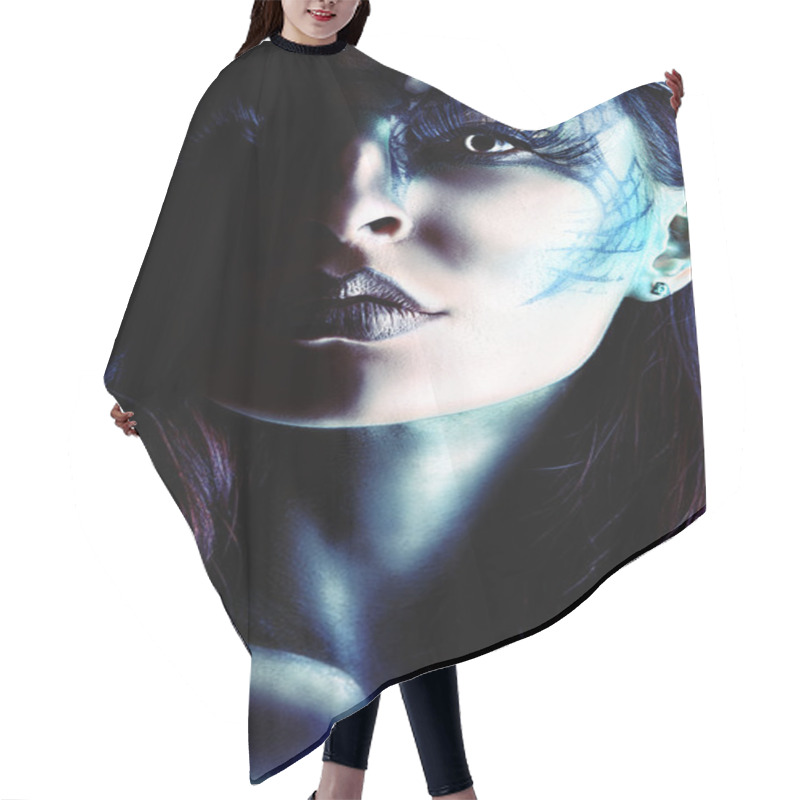 Personality  Lucifer Portrait Hair Cutting Cape