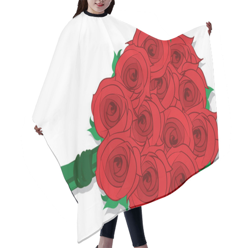 Personality  Roses Dozen Hair Cutting Cape