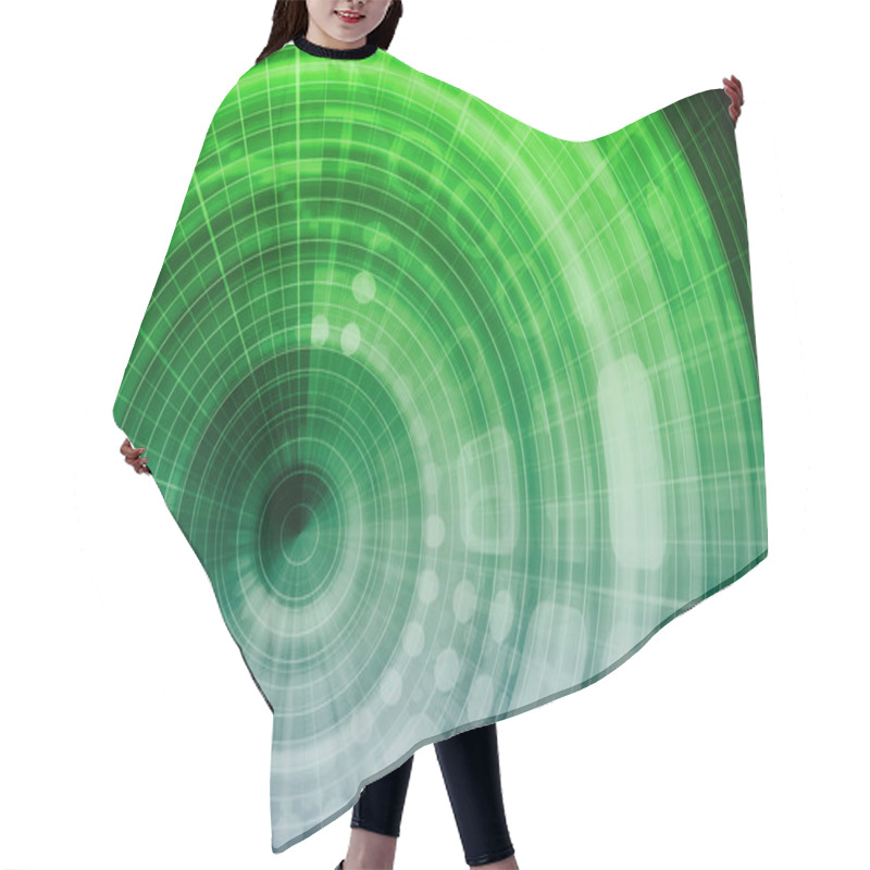 Personality  Technology Abstract Hair Cutting Cape