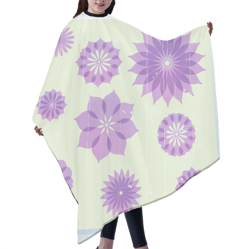 Personality  Grunge Flowers Hair Cutting Cape