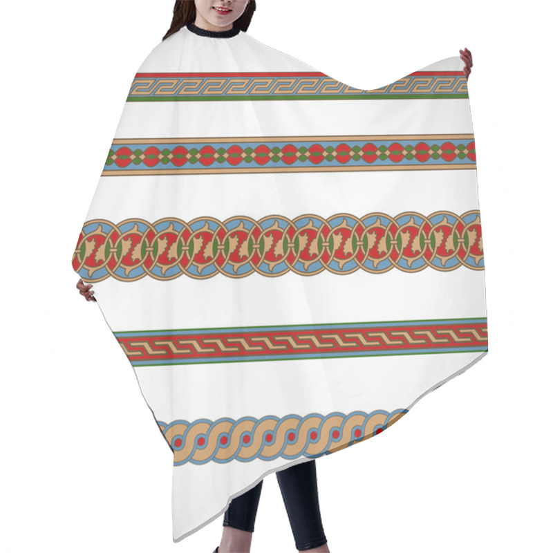 Personality  Seamless Geometric Tiling Borders Hair Cutting Cape