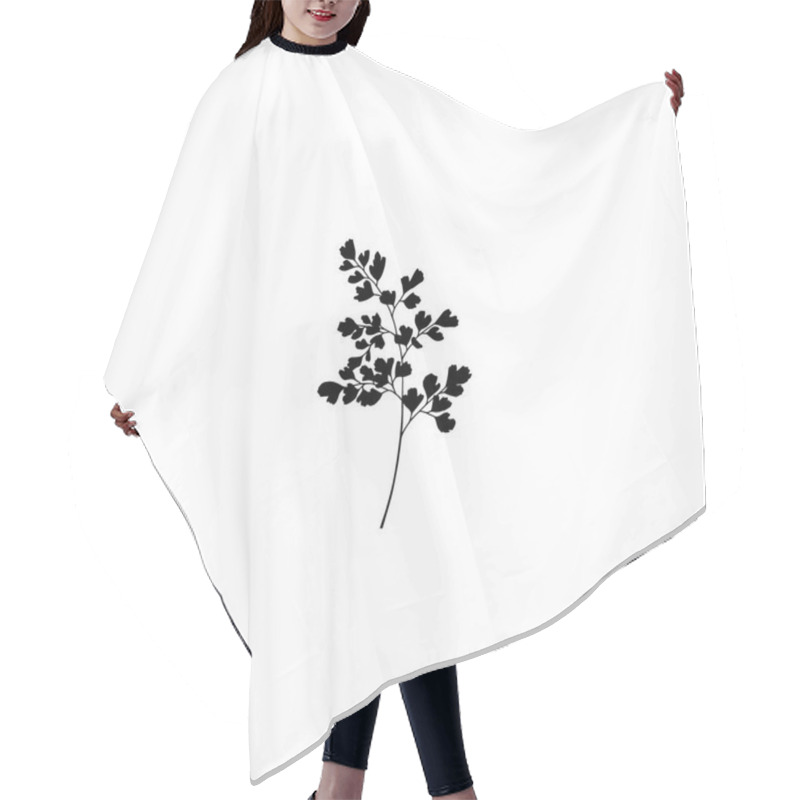 Personality  Hand Drawn Maidenhair Hair Cutting Cape