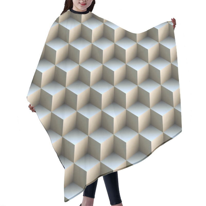 Personality  Seamless Blocks Background Hair Cutting Cape