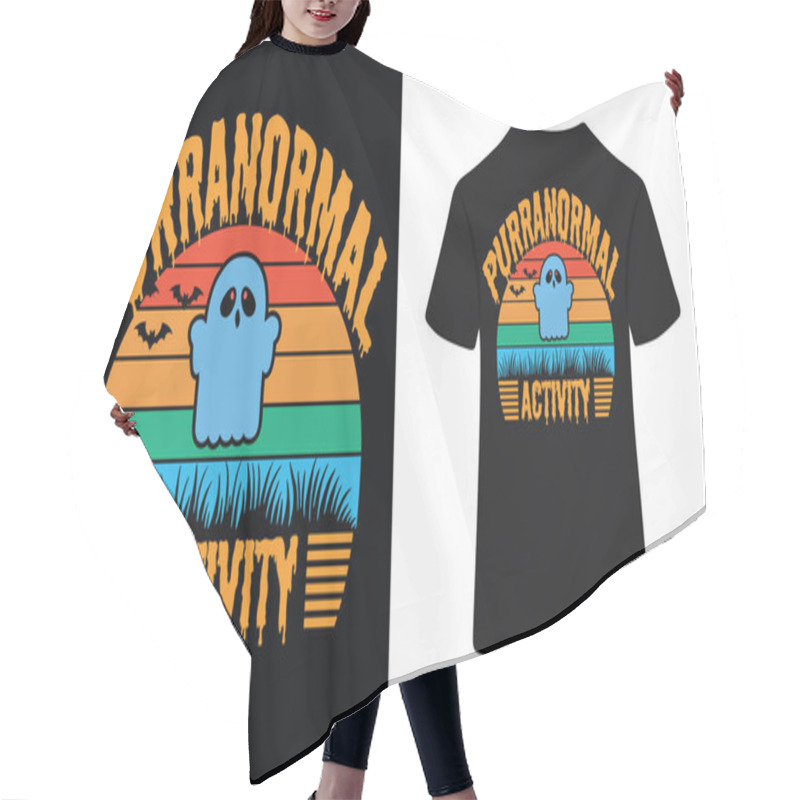 Personality  Purranormal Activity T Shirt Design Hair Cutting Cape