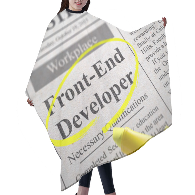 Personality  Front-End Developer  Vacancy In Newspaper. Hair Cutting Cape