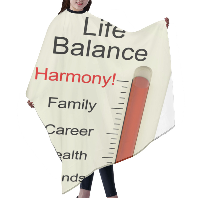 Personality  Life Balance Harmony Meter Shows Lifestyle And Job Desires Hair Cutting Cape