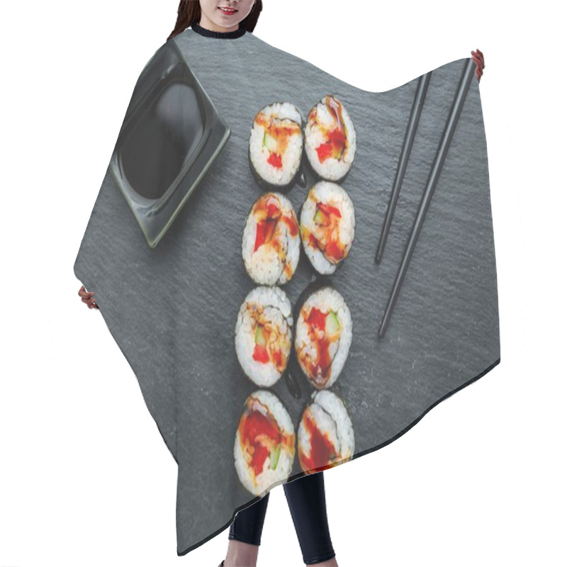 Personality  Tasty Maki Rolls Hair Cutting Cape