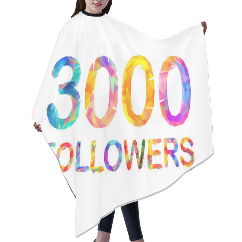 Personality  3000 (three Thousand) Followers Hair Cutting Cape