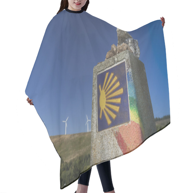 Personality  Spain, Galicia, Camino De Santiago Milestone Hair Cutting Cape