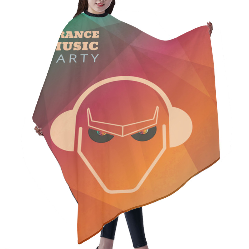 Personality  Trance Music Party Poster Hair Cutting Cape