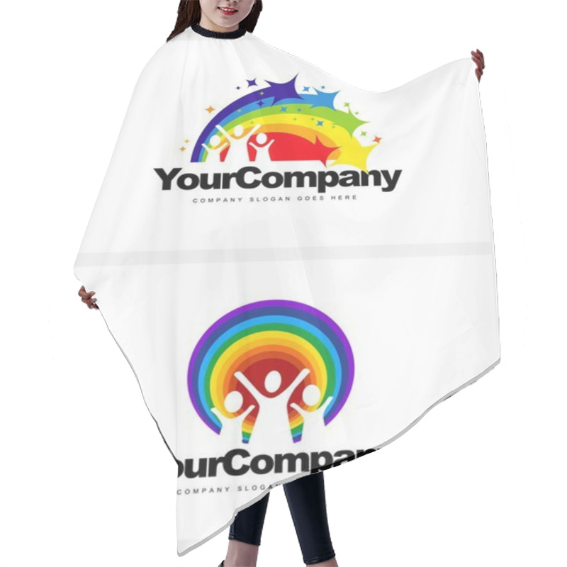 Personality  Kindergarten Logo Hair Cutting Cape