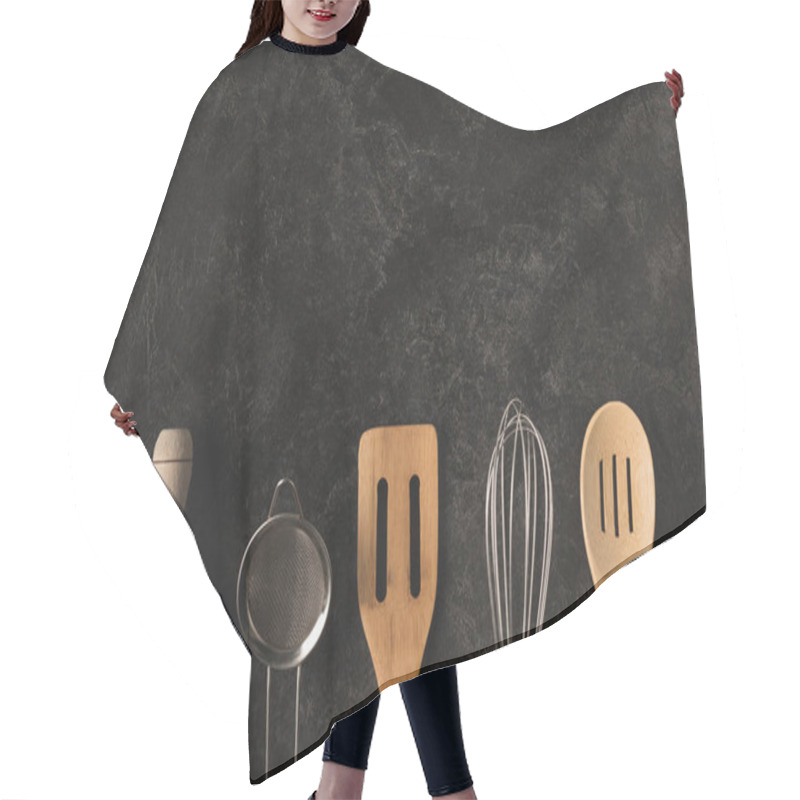 Personality  Various Kitchen Utensils Hair Cutting Cape