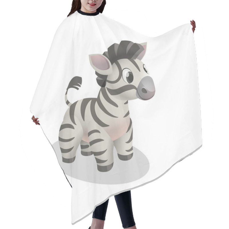 Personality  Cute Baby Zebra Hair Cutting Cape