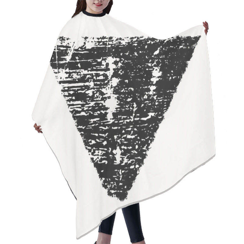 Personality  Grunge Isolated Triangle Hair Cutting Cape