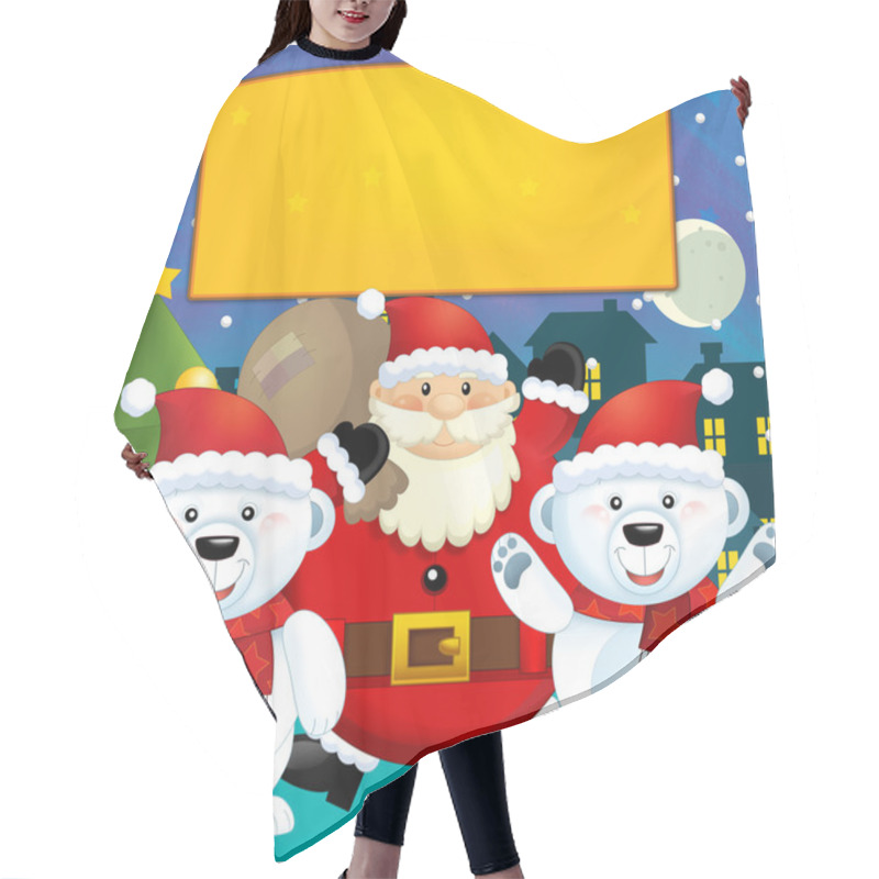 Personality  The Christmas Friends Hair Cutting Cape