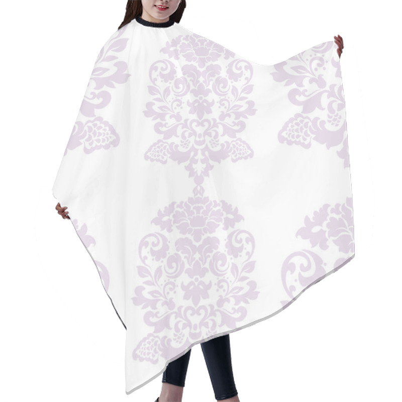 Personality  Vector Floral Damask Ornament Pattern Hair Cutting Cape