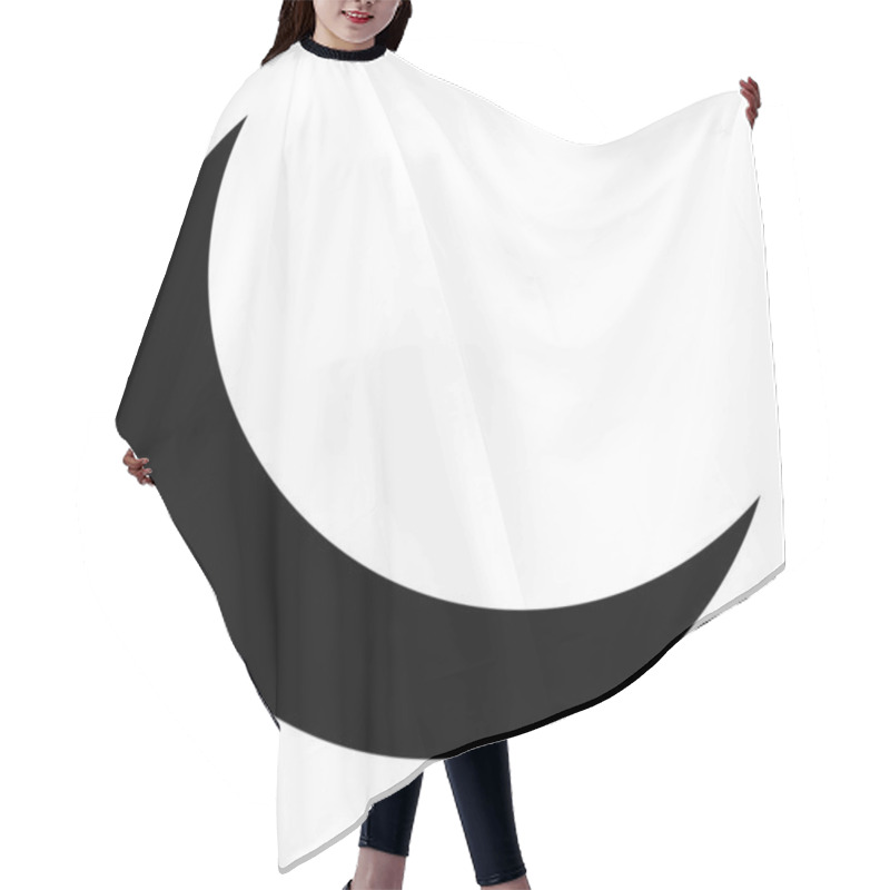 Personality  Moon. Web Icon Simple Illustration Hair Cutting Cape