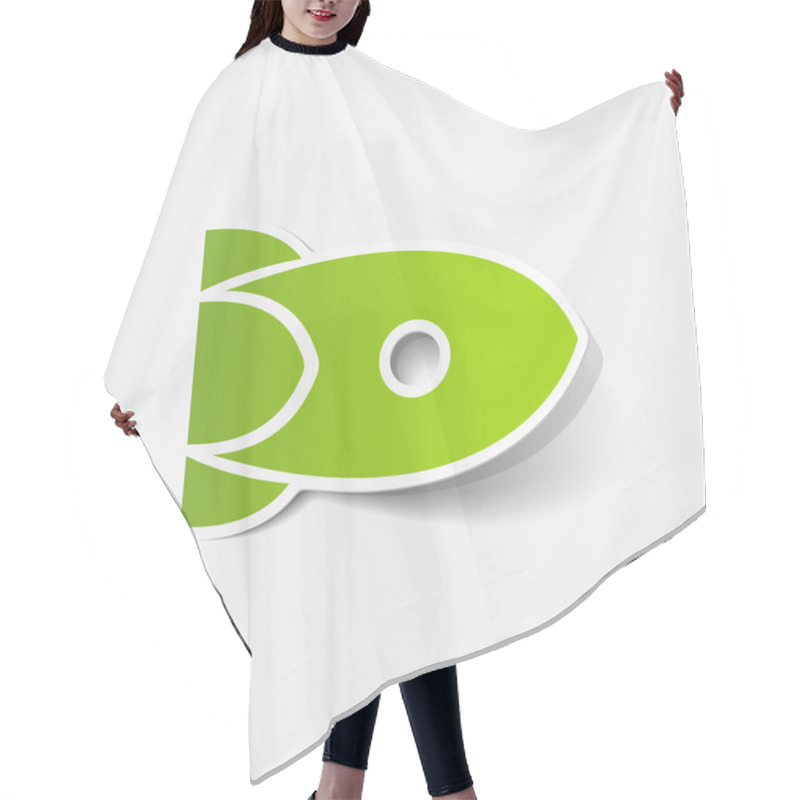 Personality  Illustration Rocket Hair Cutting Cape