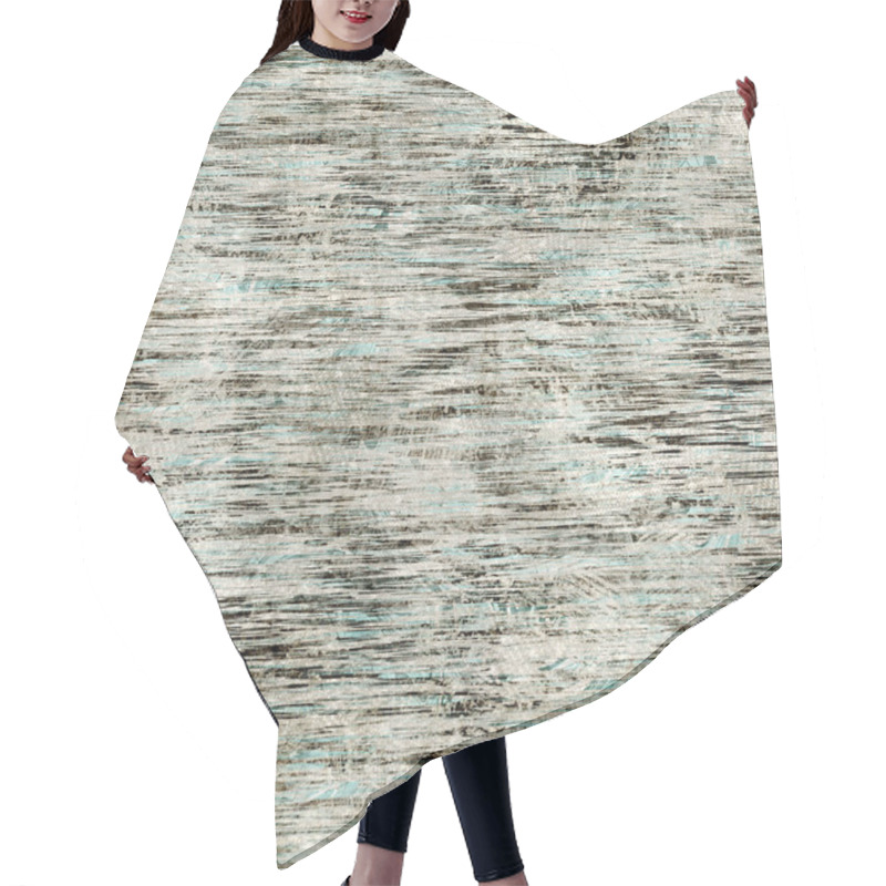 Personality  Tan And Teal Worn Messy Grungy Seamless Pattern Hair Cutting Cape