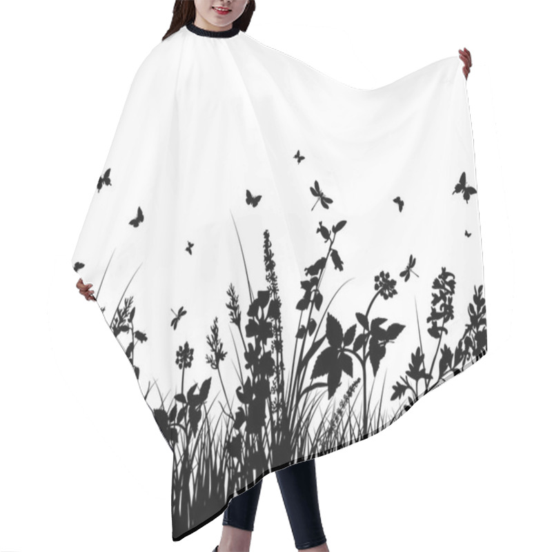 Personality  Meadow Silhouettes Hair Cutting Cape