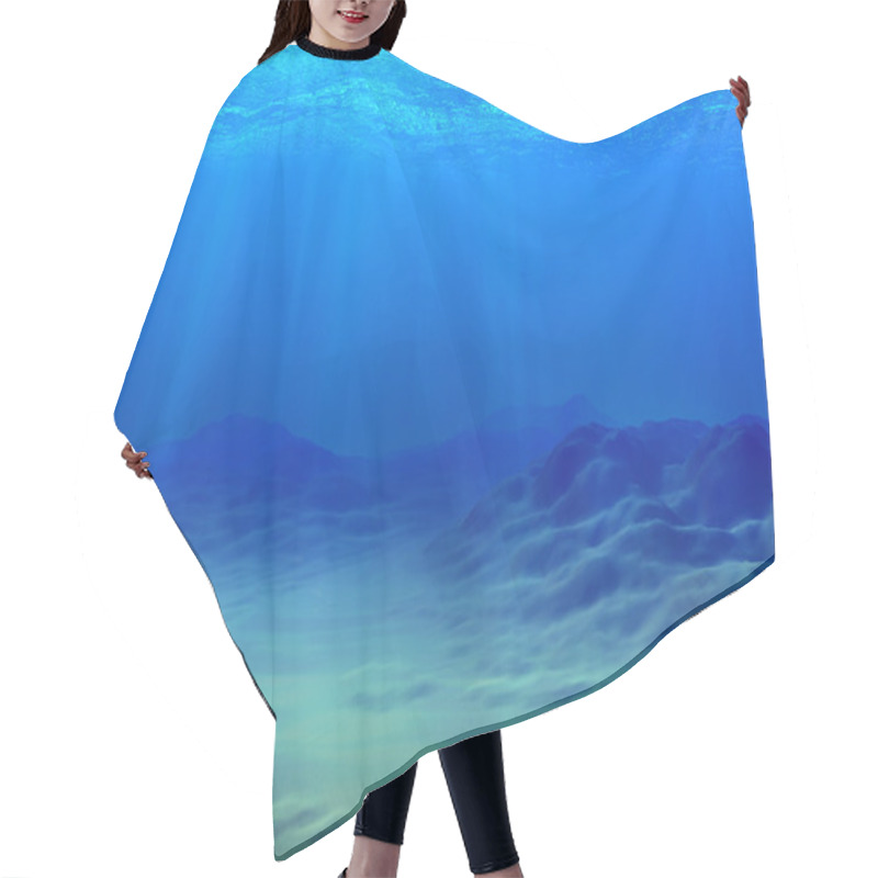 Personality  Underwater Background Hair Cutting Cape